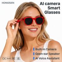 Lunettes Intelligentes à Conduction Osseuse avec Traduction IA en Temps Réel, Capture Vidéo 1080P, Étanchéité IP67, Contrôle Tactile et Recharge Magnétique