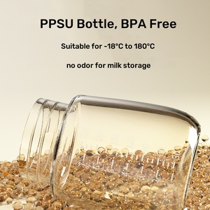 ขวดนมเด็กเกรดอาหารขวดนมเด็ก2ชิ้น210มล. ปราศจากสาร BPA เก็บน้ำนมจากโรงงานขายส่ง - Product Image 4
