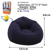 Vente directe usine – Fauteuil inclinable gonflable moderne, portable, pliable, étanche, pour loisirs en extérieur, en forme de boule, pour divertissement