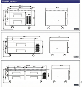 Attrezzatura da Cucina Commerciale, Base Refrigerata per Chef in <span class=keywords><strong>Acciaio</strong></span> Inox Resistente - Product Image 5