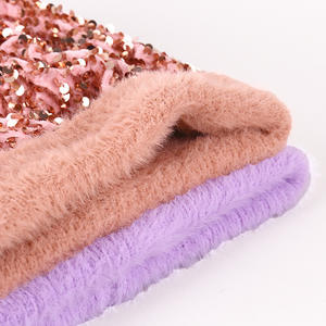 Bonnet d'hiver tricoté à paillettes pour l'extérieur Mode chaude Curling Chapeau en laine épaissie Bonnets pour femmes - Product Image 4