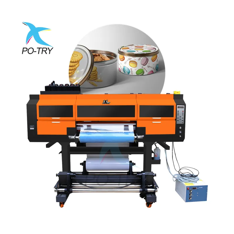 Po-try Manufacturer Uv Dtf 필름 프린터 All In One 2 in 1 a3 30cm Uv Dtf 스티커 프린터 (라미네이터 포함)