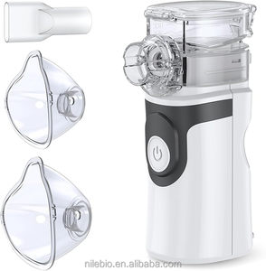 Nébuliseur portable avec 2 masques et embout buccal, fonctionnement silencieux, 2 modes réglables, machine rechargeable pour les voyages et l'usage domestique - Product Image 2