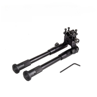 Trépied de chasse extensible 2 en 1 en alliage d'aluminium métallique de 6 à 9 pouces, 20 mm, pour l'entraînement
