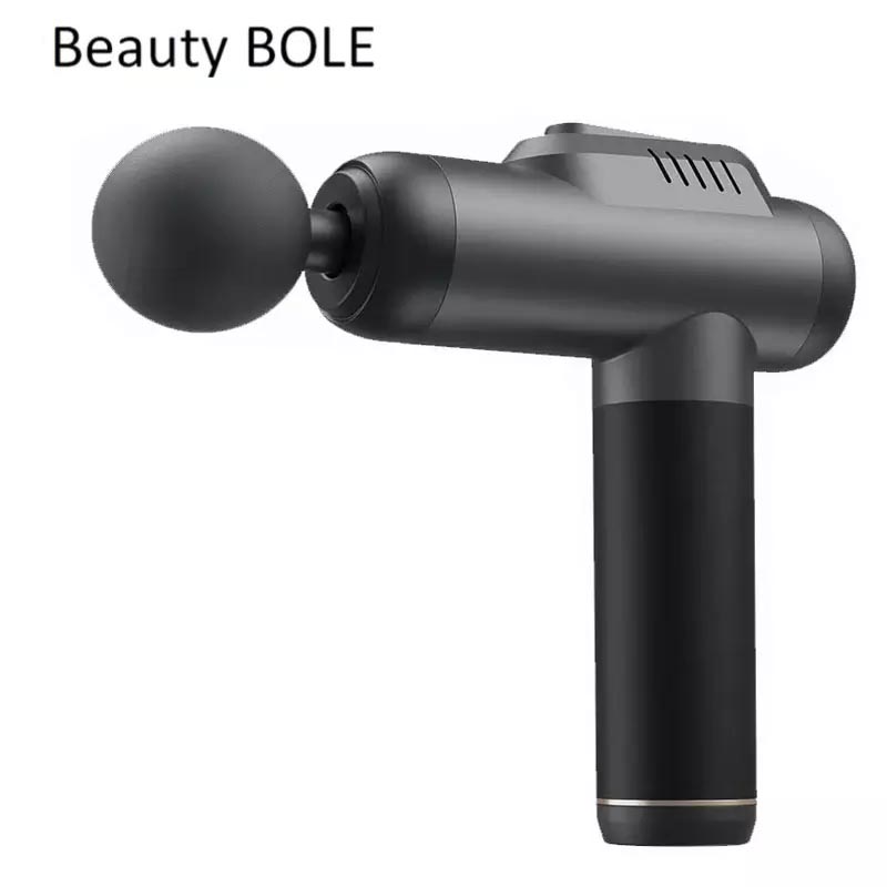 Массажный пистолет Beauty BOLE для глубоких тканей, перкуссионный массажер для спины, пистолет для облегчения боли при мышцах для спортсменов с 8 массажными головками и 20