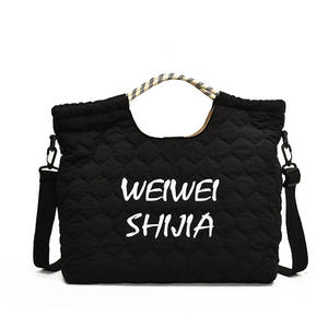 Sac élégant et léger pour femmes sac à bandoulière fourre-tout de grande capacité pour sac à bandoulière brodé de lettres d'étudiants - Product Image 4