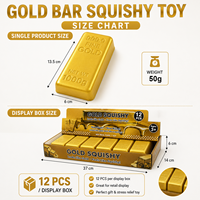 En gros, Barre d'or en mousse souple et moelleuse, simulation de brique d'or, anti-stress à presser, réaliste, à remontée lente, parfumé, unisexe
