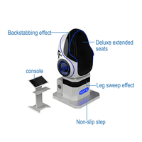 Fauteuil VR 9D à faible investissement, cinéma à siège unique, mouvement dynamique, réalité virtuelle, fauteuil œuf 9D
