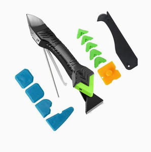 Juego de Espátulas Ajustables Plegables con Hoja Metálica y Hojas de Plástico para Reparación y Eliminación - Product Image 1