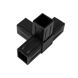 Conector de plástico antiagrietamiento de 25 mm, en ángulo recto, para tubo cuadrado, para la construcción de estanterías de almacenamiento en almacenes - Product Image 5