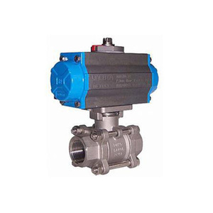 Válvula de bola neumática Q611F roscada para agua, temperatura normal, uso general - Product Image 1