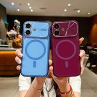 Coque PC mate magnétique transparente à grande fenêtre, personnalisable, antichoc et respirante, pour iPhone 18 17 Pro Max – Nouveaux coloris très demandés