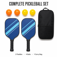 DUOBLR STAR USAPA Approved 12mm Thickness Fiberglass Pickleball Paddle Set Glass Fibre OEM Custom Graphic Wholesale Supplier