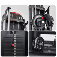 Machine Commerciale en Acier à Sélection de Poids, Multi-Exercices, pour Élévations Latérales Doubles et Pectorales, Résistance Réglable, Pile de Poids de 170 Lbs