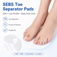 Großhandel SEBS Zehentrenner-Pad mit Verstellmechanismus, dünne Gelauflage, Hallux-Valgus-Korrektor für die tägliche Fußpflege und Schuhe