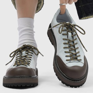Chaussures de randonnée en daim pour hommes, style rétro Gorpcore, chaussures d'extérieur, embout contrasté, chaussures de marche décontractées, marron café - Product Image 2