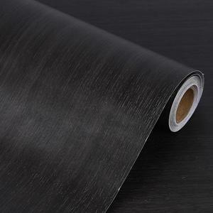 Noir peler et coller cuisine autocollant mural étanche Grain de <span class=keywords><strong>bois</strong></span> <span class=keywords><strong>papier</strong></span> <span class=keywords><strong>peint</strong></span> PVC auto-adhésif cuisine vinyle Wrap - Product Image 5