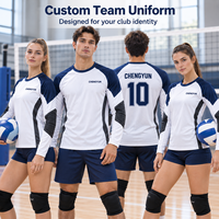 Maillot d'entraînement défensif personnalisé à manches longues, maillot de volley-ball, uniforme d'équipe sublimé, club et école, OEM