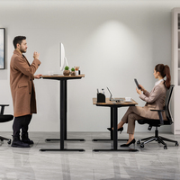 Bureau de travail électrique à hauteur réglable à double moteur avec mémoire de réglage de la hauteur