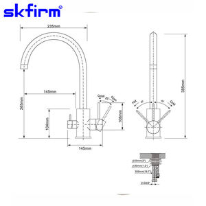 <span class=keywords><strong>Triflow</strong></span> ดีลักซ์โครเมี่ยม3ทางกรองดื่มผสม Tri Flow สามทางร้อนเย็นกรองน้ำประปา - Product Image 5