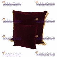Coussin en velours jacquard tricoté à franges avec fibres de bambou, style uni, pour la décoration de bureau à la maison et à l'hôtel