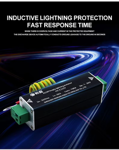 Parafoudre 10 kA CA 220 V en alliage <span class=keywords><strong>d</strong></span>'aluminium pour systèmes électriques domestiques et vidéosurveillance - Product Image 5