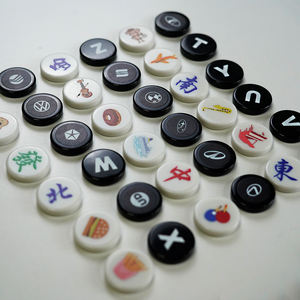 Jetons de <span class=keywords><strong>poker</strong></span> de 27 mm de couleur unie, directement de l'usine, logo/motif/forme/matériau entièrement personnalisé pour les jeux de société - Product Image 3