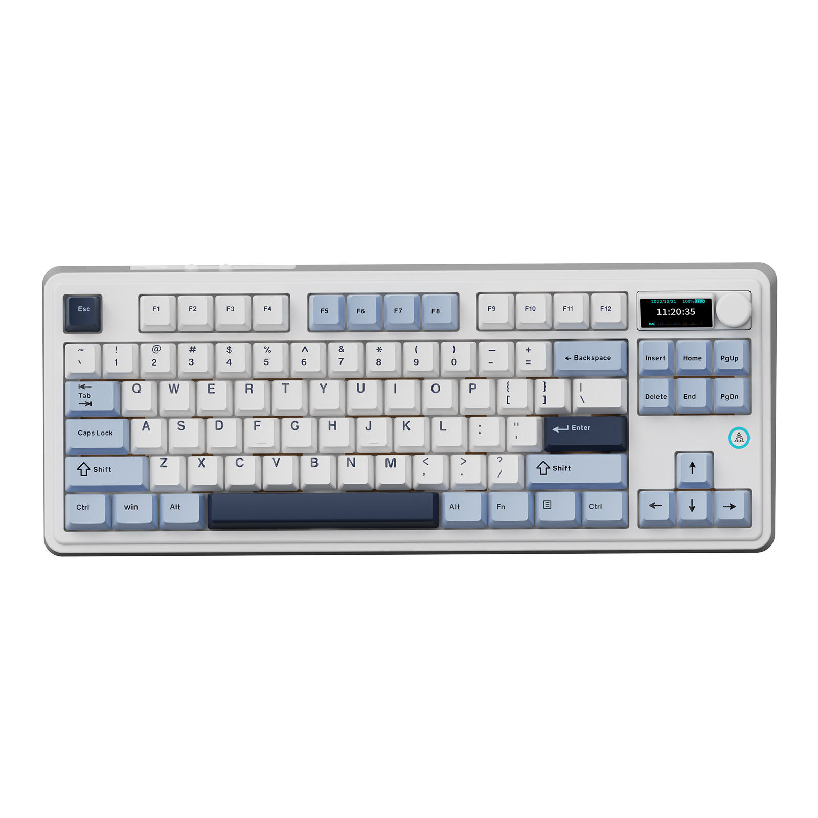 Teclado mecânico AJAZZ AK870 Plus RGB 87 teclas, sem fio e com fio