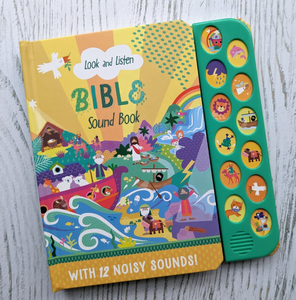 Livre sonore interactif pour enfants avec 12 boutons poussoirs, chants bibliques, apprentissage musical précoce, couverture rigide intelligente, livres audio vocaux - Product Image 1