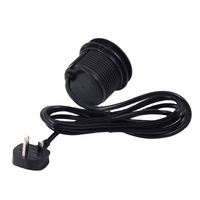 Cargador rápido USB-c con ojal de alimentación de escritorio empotrado de escritorio de 80MM con cargador inalámbrico rápido superior de 20W para mesa de escritorio de ordenador