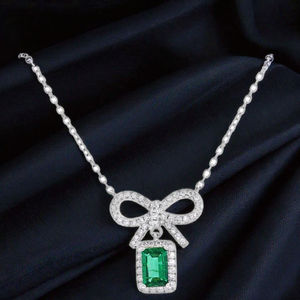 Precio al por mayor PT950 Platino Collar Arco Estilo Joyería fina Collares Joyería de calidad - Product Image 1