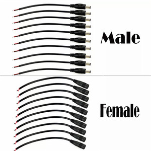 5.5 X 2.5 Mm 1 to 3Way Power Adapter Splitter Dc 12v 1 Male 2 Female Dc Power Cable - Product Image 1