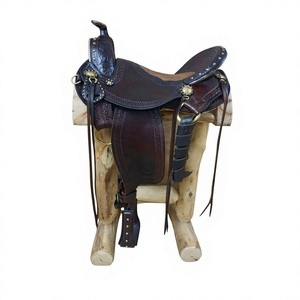 Selle de course anglaise artisanale en cuir véritable avec arceau en bois, couvertures de selle respirantes et durables, boîte de selle BS pour chevaux - Product Image 5