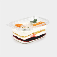 Boîte à gâteau transparente en PET, mini-boîte à tarte, emballage pour tranches de cheesecake, pour la présentation de desserts de boulangerie
