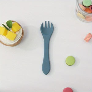 2025 nuevo tenedor de bebé ecológico al por mayor lindo tenedor infantil de silicona de primera etapa suave sin BPA para comida infantil tenedor para niños - Product Image 4