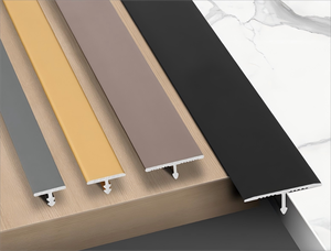 Garniture en T <span class=keywords><strong>de</strong></span> luxe en titane or en aluminium-Profilé <span class=keywords><strong>de</strong></span> <span class=keywords><strong>transition</strong></span> <span class=keywords><strong>de</strong></span> plafond pour sol et mur robuste pour carrelage et pierre - Product Image 4