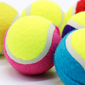 Jouet pour animaux de compagnie en caoutchouc, balle de tennis, jouet pour chien de taille moyenne et grande, jouet à mâcher et d'entraînement - Product Image 2