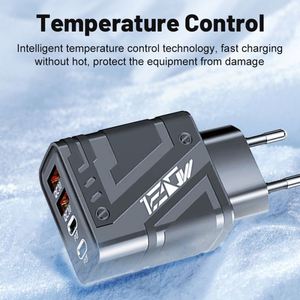 4-in-1 PD+<b>USB</b> <b>Type</b>-<b>C</b> Fast Charging Station Universal Travel Head EU/US <b>Plugs</b> - Product Image 2