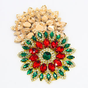 ファッションSew on Crystal ABフラワーラインストーンガラスアップリケフラットバックダイヤモンドストラスソーイングクロークリスタルストーン - Product Image 4