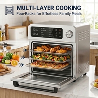 267099 CE/CB/ETL 1700W Four à friture électrique multifonction 2026 Friteuse à air numérique en acier 15 litres