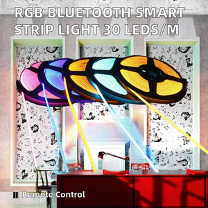 Usb 5V Rgb Voor Bluetooth 5050 Smart Strip Licht 30Leds/<span class=keywords><strong>M</strong></span> Met Zeven Kleuren Atmosfeer Controle Ce Rohs Conform Koperen Lamp Body - Product Image 2