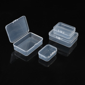 Transparent Plastic Storage <b>Box</b> Rectangle With Lid Office Organizer <b>Small</b> Parts <b>Tools</b> Container Eco Friendly Packaging Bin - Product Image 1
