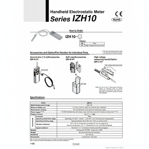 Instrument de mesure électronique de compteur électrostatique portable SMC Pneumatics IZH10 - Product Image 1