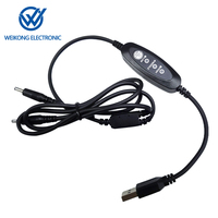 Câble USB-A vers DC avec interrupteur marche/arrêt pour contrôleur de température et chauffage