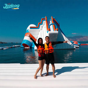 <span class=keywords><strong>Parque</strong></span> acuático inflable del río flotante del Lago con juegos de obstáculos y toboganes para divertirse - Product Image 3