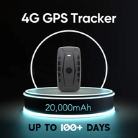 Traceur GPS sans fil magnétique 4G portable, batterie longue durée 20000mAh, dispositif antivol pour véhicule avec visualisation du localisateur PC, modèle Gf07