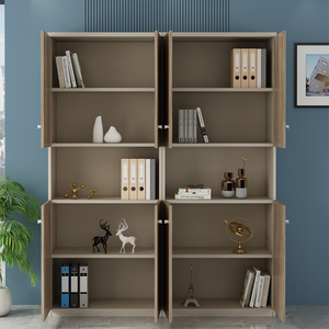 ตู้เก็บของไม้แบบแยกส่วนทันสมัยตู้เก็บเอกสารสำนักงานขนาดใหญ่พร้อมประตู4/8/12บานสำหรับใช้ในบ้านและโรงแรม - Product Image 6