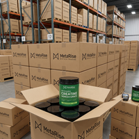 Creatina Monohidrato Micronizada Sin Sabor de Alta Pureza (99.9%), Probada por Terceros, Certificada por GMP, Etiqueta Privada para Adultos, Personalizable