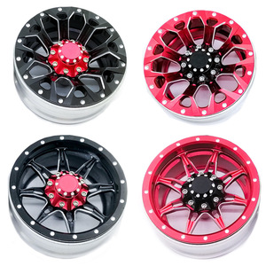 1/10 RC Chenille Voiture Moyeu De Roue 4 Pièces 1.9 Pouces En Aluminium Beadlock <span class=keywords><strong>Jante</strong></span> Moyeux pour SCX10 90046 D90 SCX10 CC01 TRX4 - Product Image 2