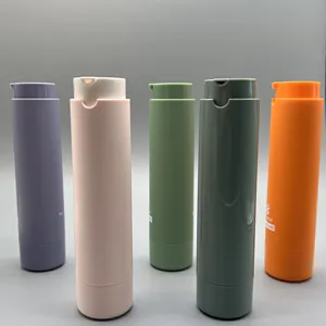 30 मिलीलीटर 50 मिलीलीटर खाली प्लास्टिक पैकेजिंग फेस क्रीम लोशन कस्टम प्रतिस्थापन योग्य लक्जरी वैक्यूम वायुहीन पंप बोतल पंप के साथ